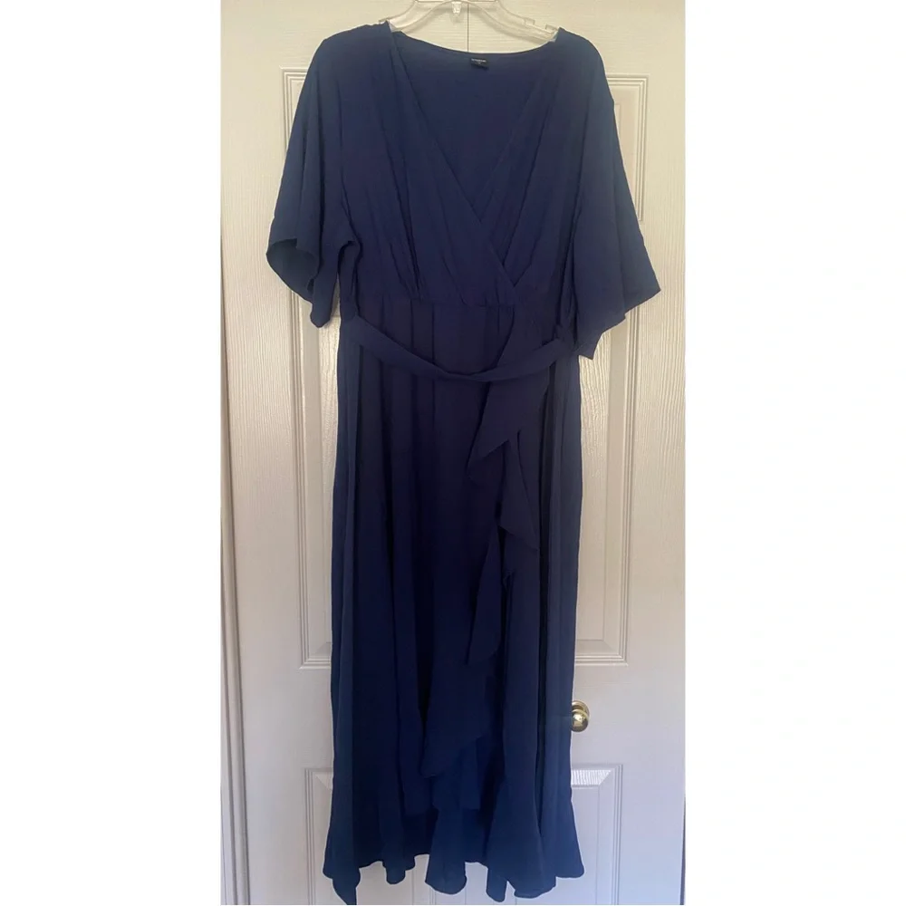 New SCOMCHIC Plus Size Navy Dress - Size XL - Brand New Without Tags - Picture 4 of 6
